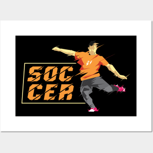 Soccer Player Posters and Art